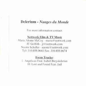 Nuages Du Monde Continuous Mix DJ CD