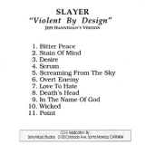 Slayer - Violent by Design '1998